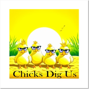 Chicks Dig Us Design Posters and Art